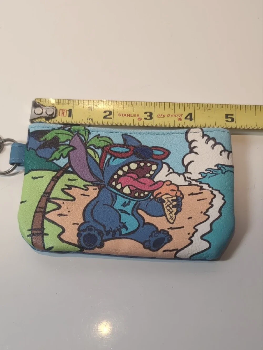 Disney - Loungedly Stitch Wallet, Change Purse, ID Holder With Key Ring